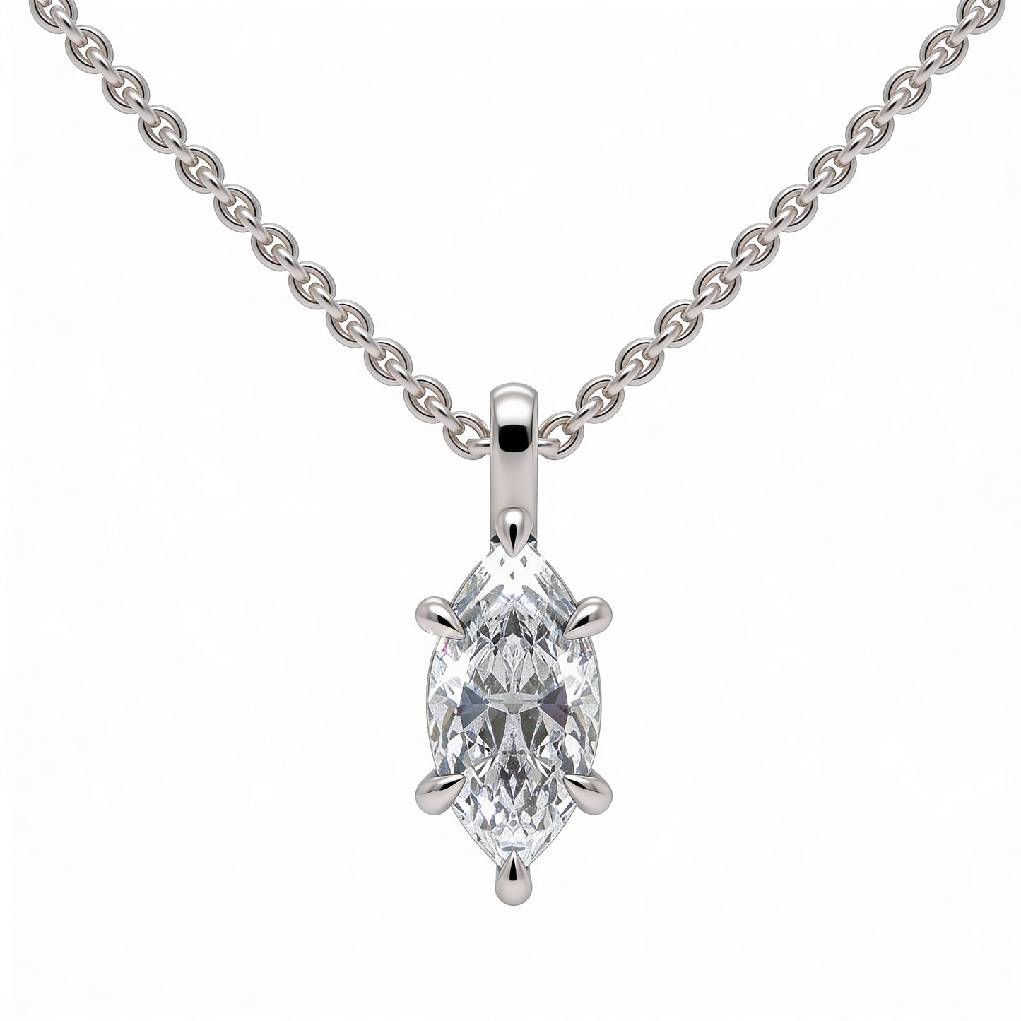 Marquise Classic Pendant with Chain