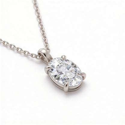 Oval Classic Pendant with Chain