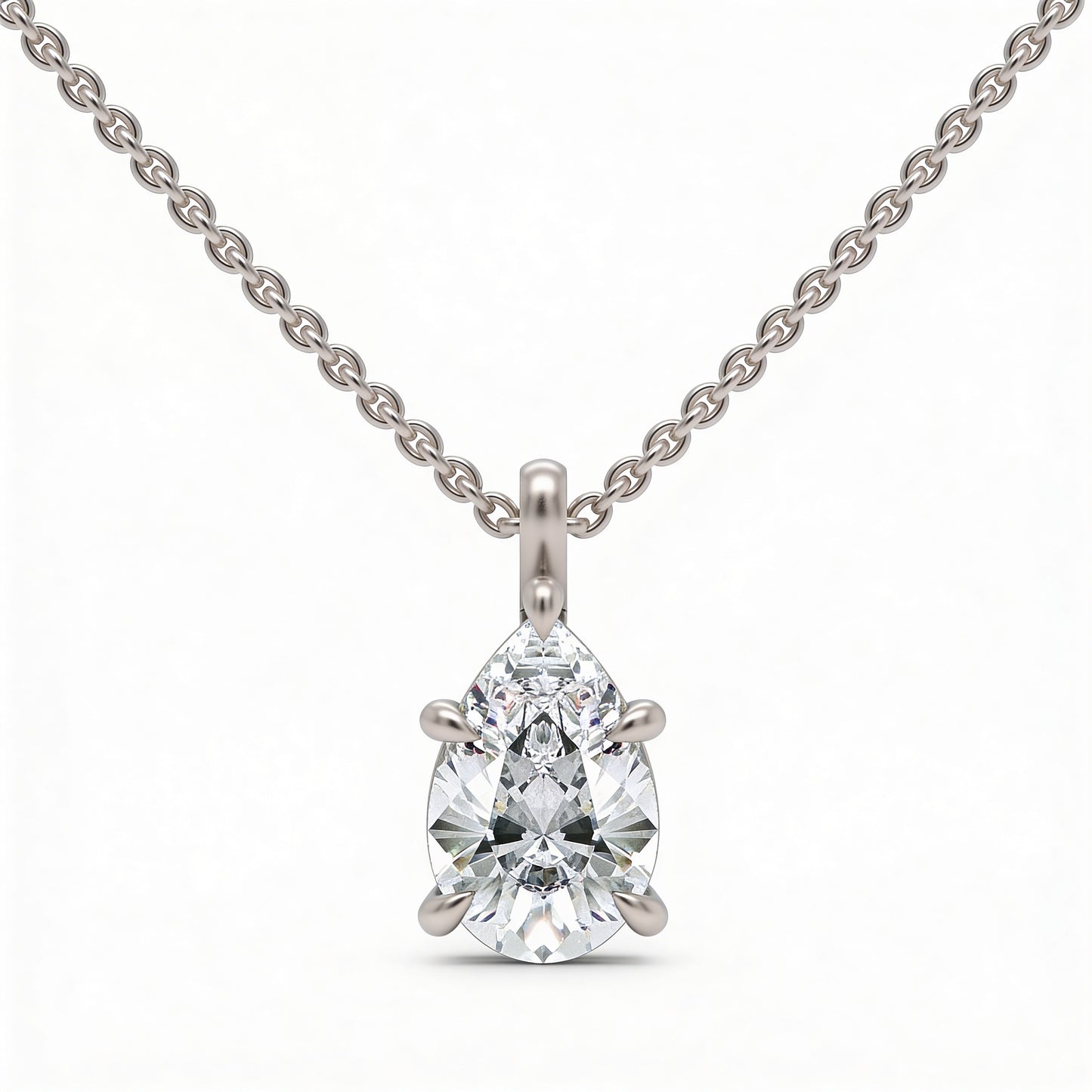Pear Classic Pendant with Chain