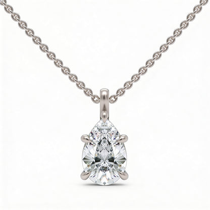 Pear Classic Pendant with Chain