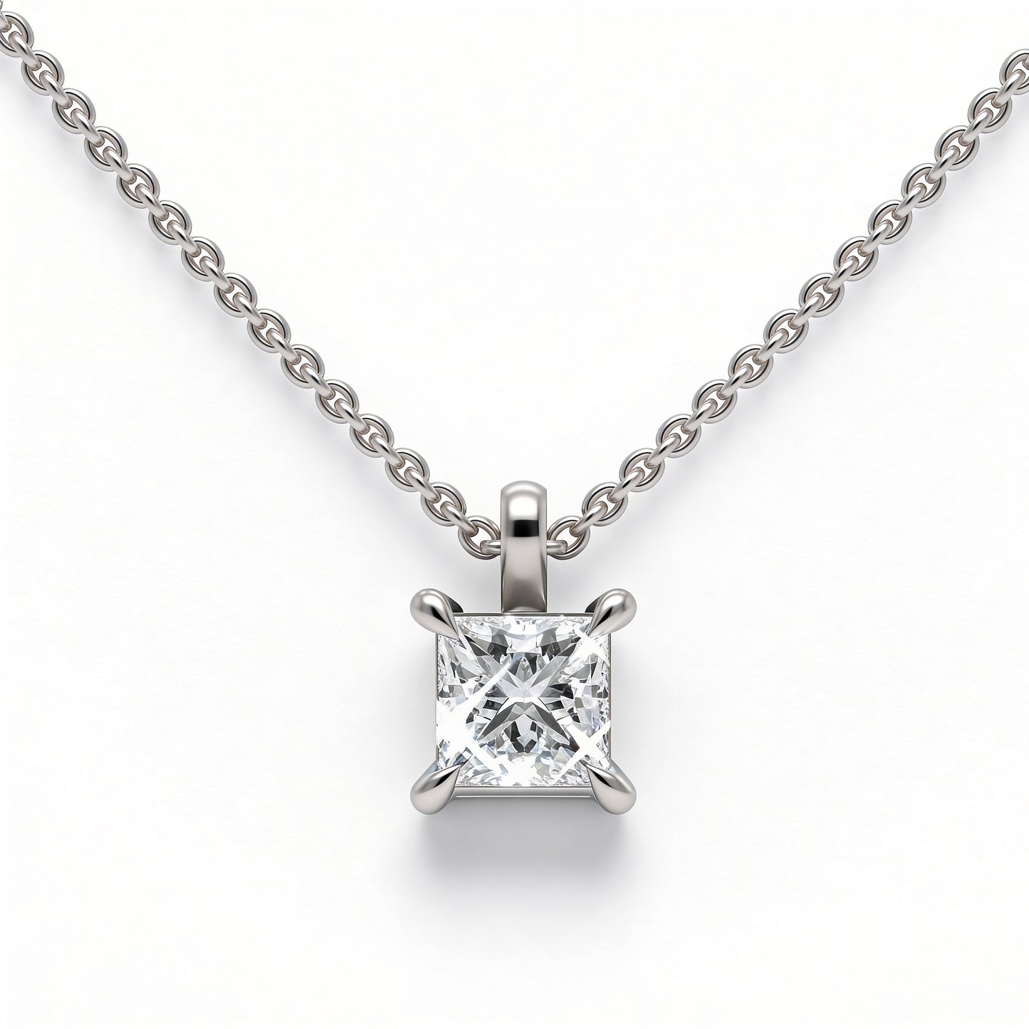 Princess Classic Pendant with Chain