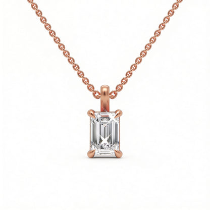 Emerald Classic Pendant with Chain