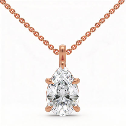 Pear Classic Pendant with Chain