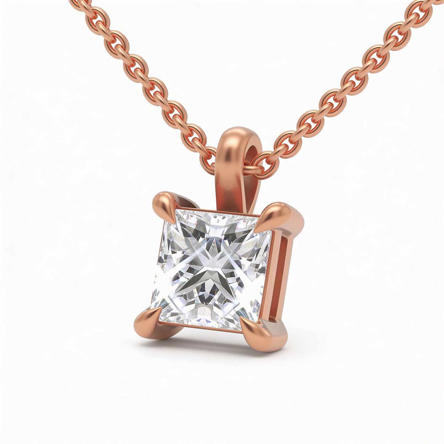 Princess Classic Pendant with Chain