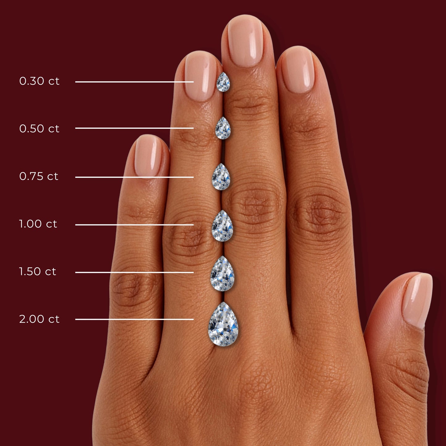 Pear Solitaire Ring